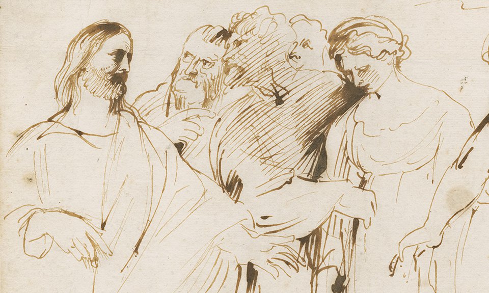 Энтони Ван Дейк. По мотивам Тициана «Христос и прелюбодейка». Около 1622–1623.  Фото: Museum Plantin-Moretus, Antwerp