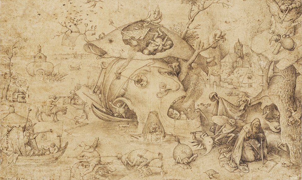 Питер Брейгель Старший. «Искушение святого Антония». Около 1556.  Фото: Ashmolean Museum, University of  Oxford