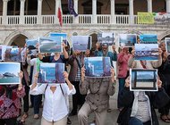 Венецианцы протестуют против круизных лайнеров