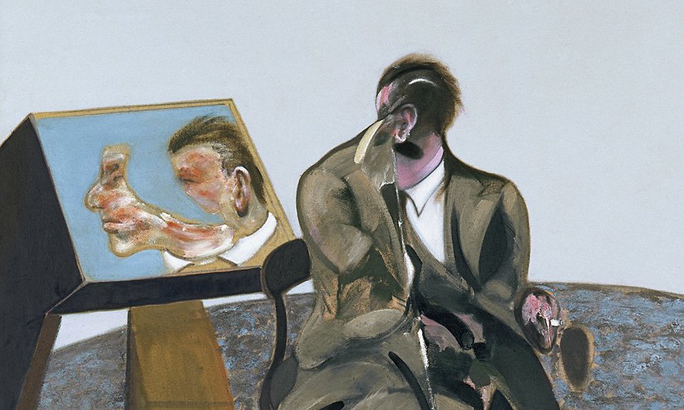 Фрэнсис Бэкон. «Портрет Джорджа Дайера в зеркале». 1971.  Фото: Museo Nacional Thyssen-Bornemisza
