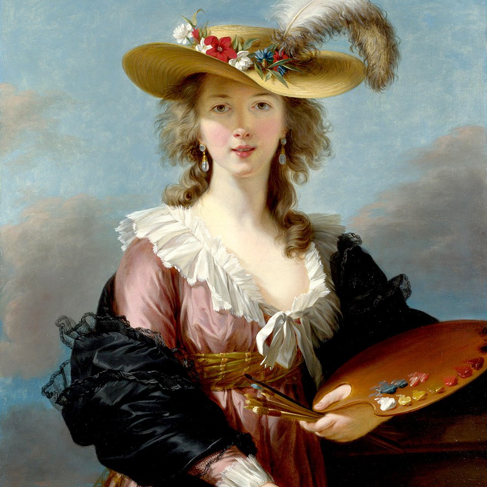 Луиза Элизабет Виже-Лебрен. «Автопортрет в соломенной шляпе». 1782.  Фото: The National Gallery