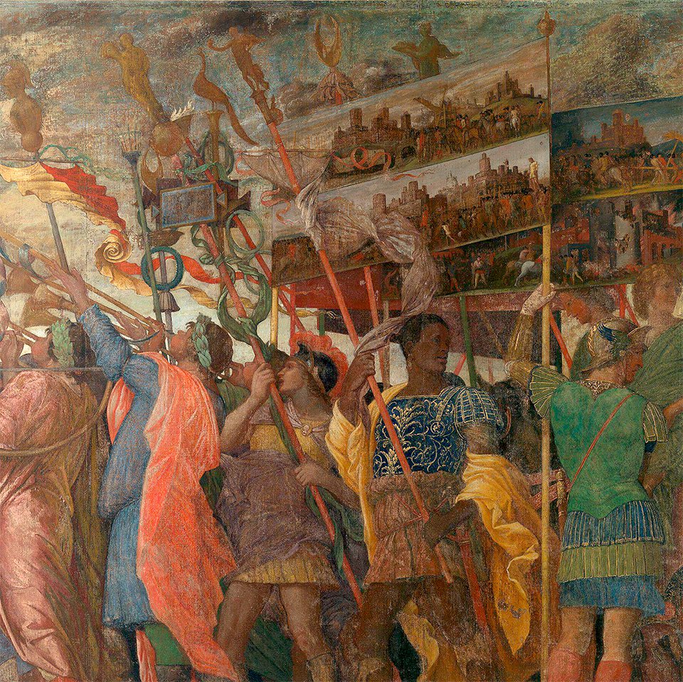 Андреа Мантенья. «Триумфы Цезаря». 1484–1506.  Фото: The National Gallery